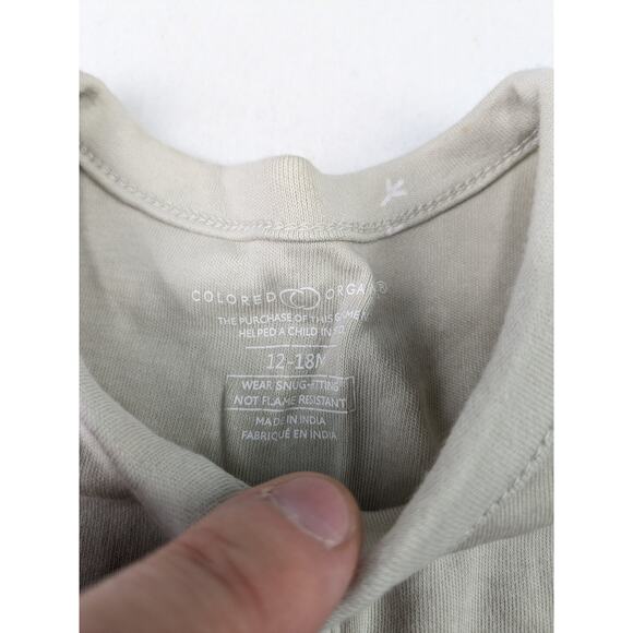 Colored Organics Animal Tracks Snap Footie - 12-18 Months - Picture 3 of 10